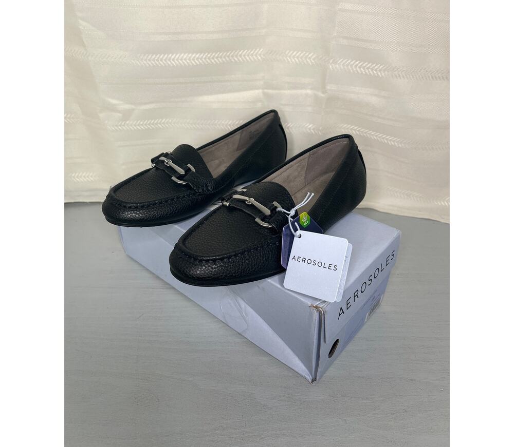Aerosoles Day Drive Loafers Black Womens Size 8M